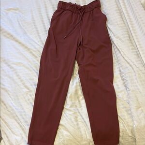 Women's lululemon Burgundy Pants